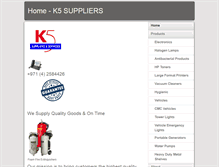 Tablet Screenshot of k5suppliers.com